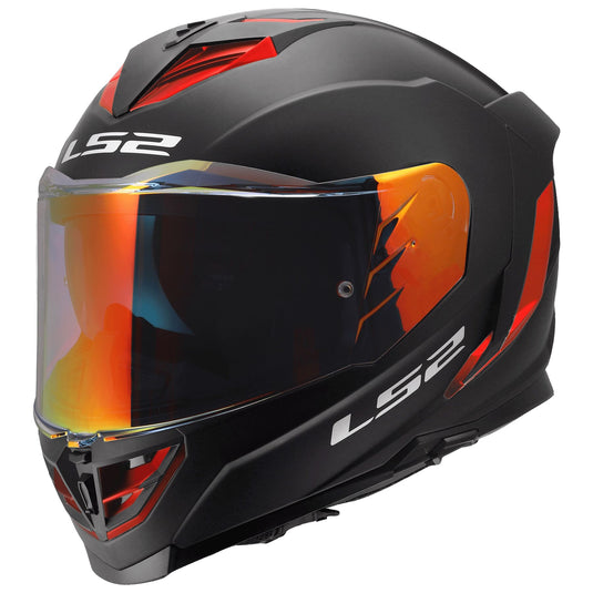LS2 Assault III Matte Black Red Helmet