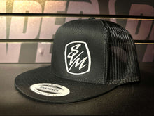 Load image into Gallery viewer, SVM SnapBack Trucker Black &amp; White
