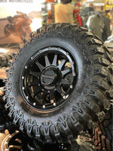 Load image into Gallery viewer, 28” SEDONA TRAIL SAW TIRE 14” RACELINE TROPHY WHEEL 4/137 CANAM
