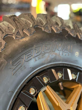 Load image into Gallery viewer, 32” SEDONA TRAIL SAW TIRE 15” SEDONA SPLIT SIX BEADLOCK WHEEL 4/137 CANAM
