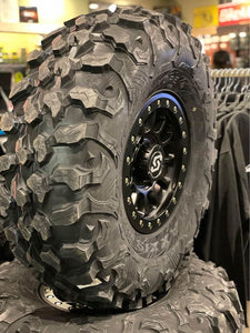 32” MAXXIS CARNIVORE 14” SEDONA BEADLOCK WHEEL TIRE SET CANAM 4/137