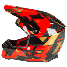 Load image into Gallery viewer, F3 CARBON HELMET ECE RAID FIERY RED - GOLD
