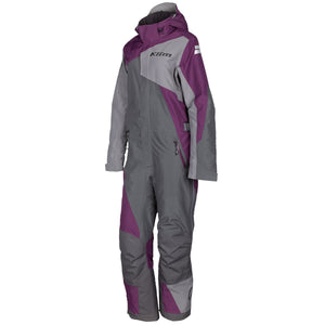 VAILSLIDE WOMENS INSULATED ONE-PIECE DEEP PURPLE - ASPHALT