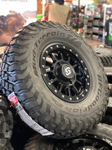 30" BF GOODRICH MUD TERRAIN KM3 15" SEDONA SANO BEADLOCK WHEEL TIRE SET CANAM 4/137