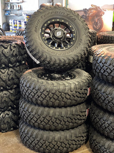 30" BF GOODRICH MUD TERRAIN KM3 15" SEDONA SANO BEADLOCK WHEEL TIRE SET CANAM 4/137