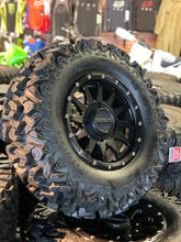 Load image into Gallery viewer, 28&quot; SEDONA RIP SAW 14&quot; RACELINE TROPHY WHEEL TIRE SET CANAM 4/137
