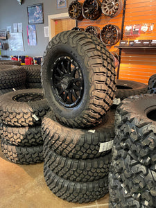 30” BFGOODRICH MUD TERRAIN KM3 15” RACELINE TROPHY WHEEL AND TIRE SET 4/156 POLARIS KAWASAKI