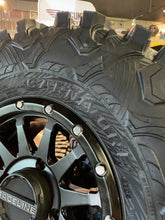 Load image into Gallery viewer, 30” MAXXIS CARNIVORE 14” RACELINE TROPHY CANAM 4/137 TIRE WHEEL SET
